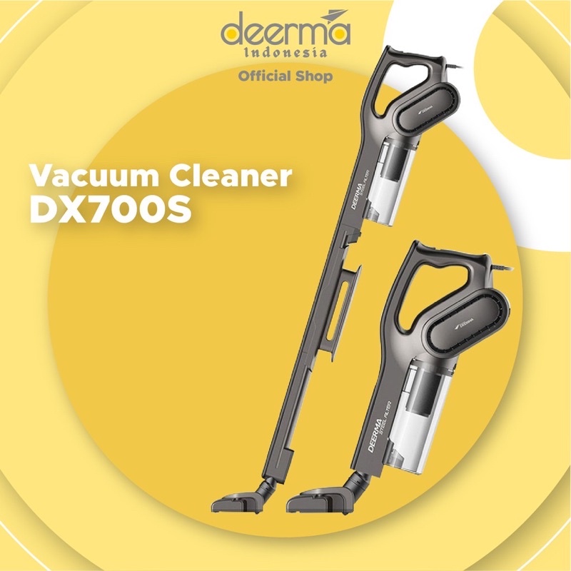 MKS - Deerma Dx700 Vacuum Cleaner Portable Vacum Mini Penyedot Debu Murah 2-in-1 Vertical Hand-held