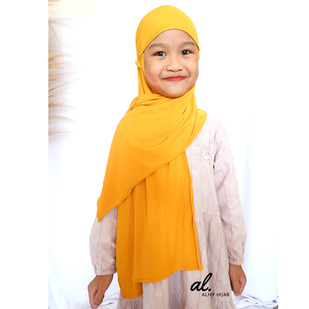 Alny Hijab - Kerudung Pashmina Instan Karet Kids Hijab Instan Anak/Pashmina Karet Anak/Pashmina Zara