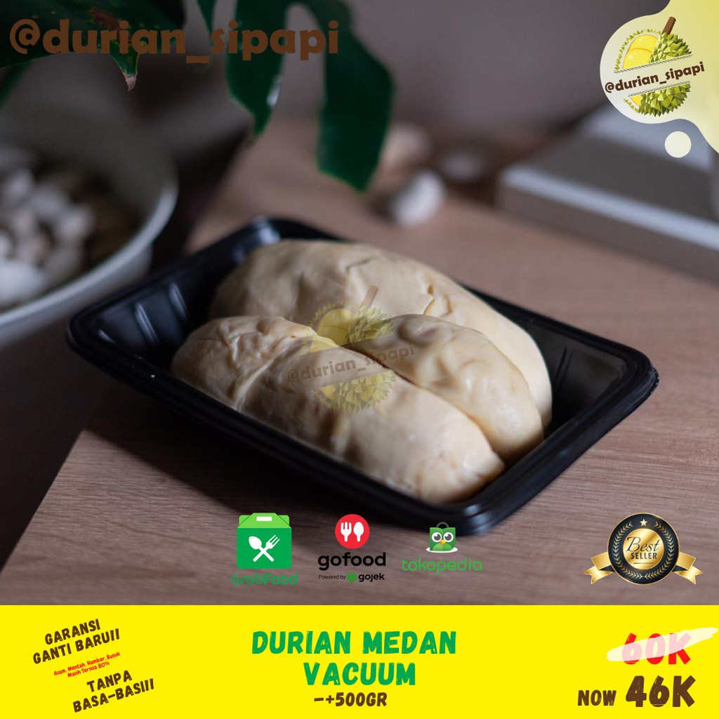 

Durian Kupas Medan Tray Vakum 500gr - Duren Medan - Durian Sipapi