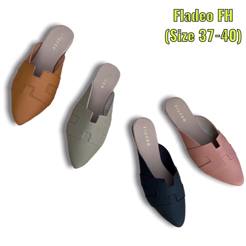 Sendal Selop / Wedges Fladeo / Flat Shoes Fladeo / Flat Shoes Untuk Ke Kantor / Flat Shoes Sepatu Ka
