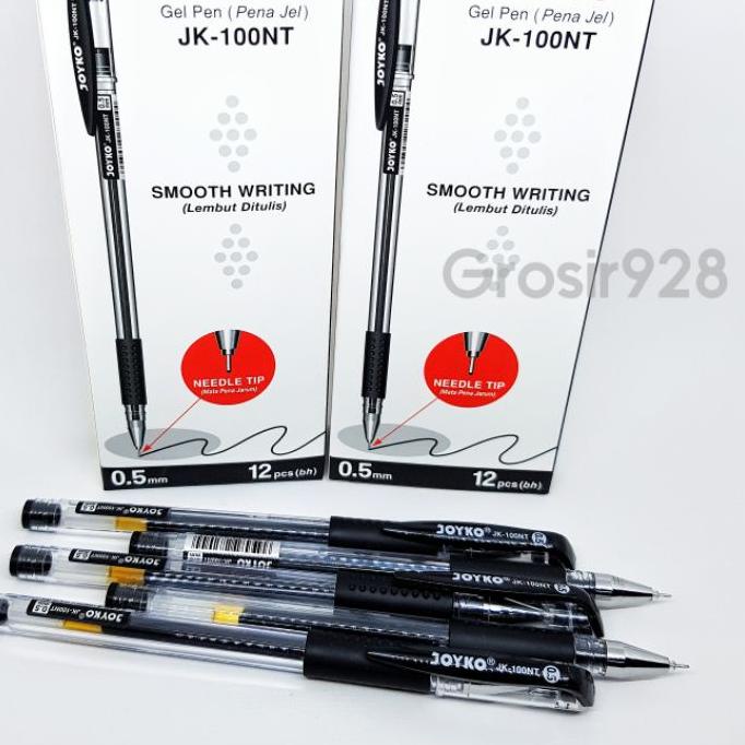 

DE9♣ (Per 12) Gel Pen / Pulpen Gel / Pena Jel Hitam Joyko JK-100NT JK100NT Trend
