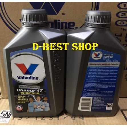 Oli motor Valvoline Champ 4T 20/50 Api SG- 0,8 liter