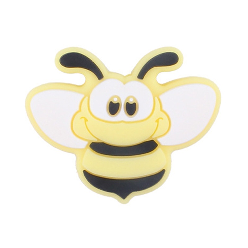 Mary 1pc Mainan Teether Bayi DIY Bentuk Lebah Kartun Bahan Silikon Bebas BPA