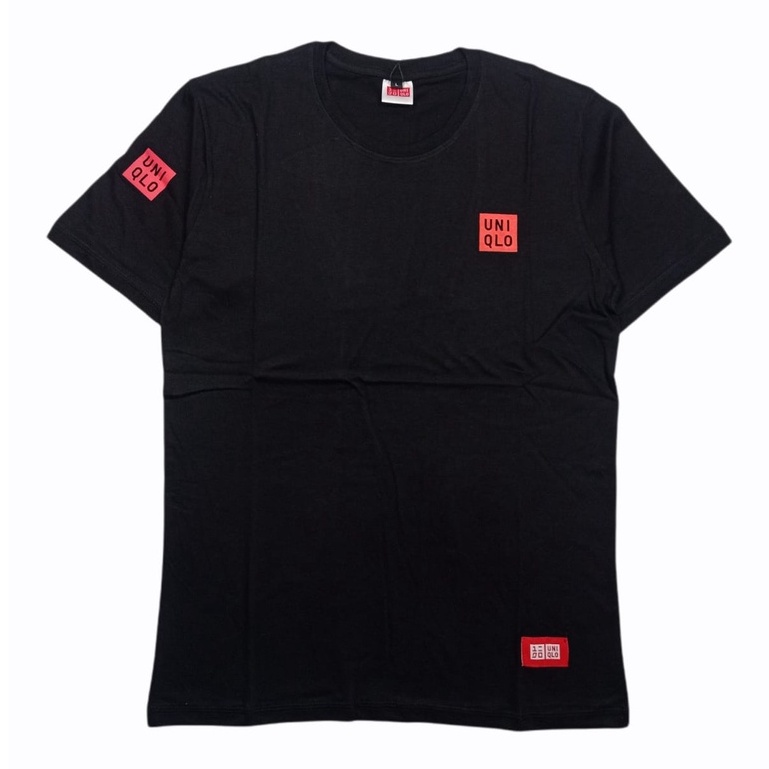 UNIQLO KAOS UNIQLO / T-shirt uniqlo / kaos unisex / kaos pria wanita - kaos surfing baju - kaos oversize - dewasa - baju distro - KAOS POLOS - baju kaos - kaos racing-redbox hitam