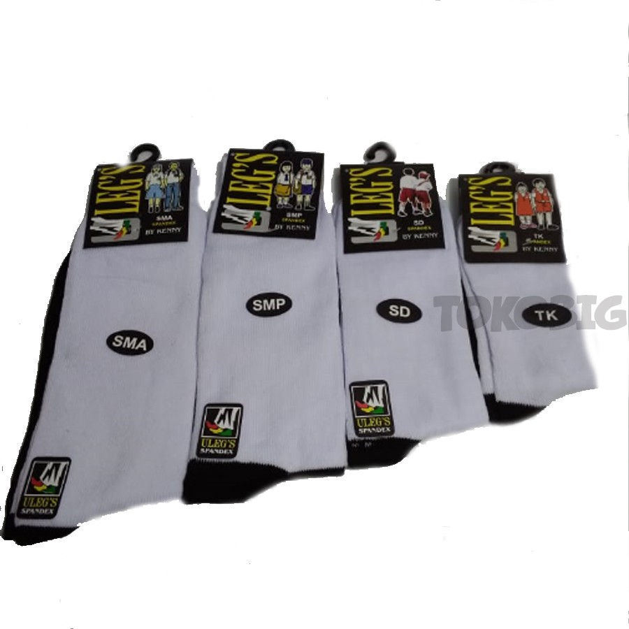 Kaos Kaki Sekolah Hitam Putih - SMA/SMP/SD/TK