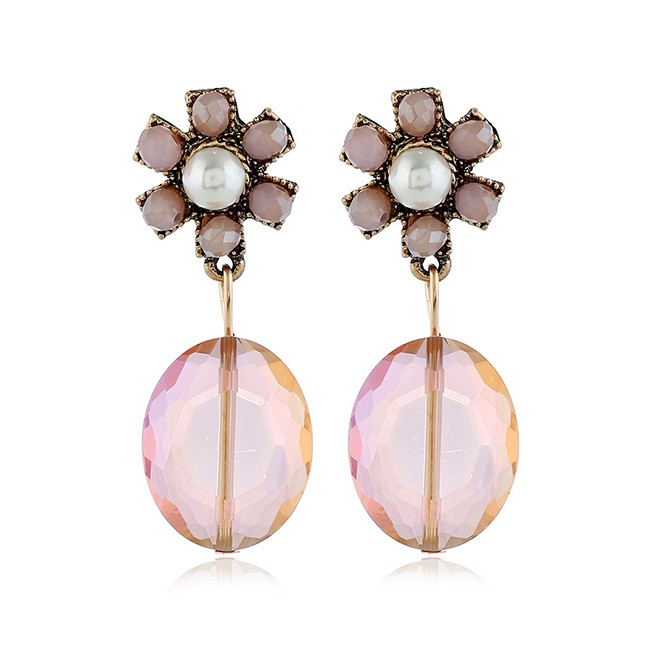 LRC Anting Tusuk Fashion Flower Earrings F4929X