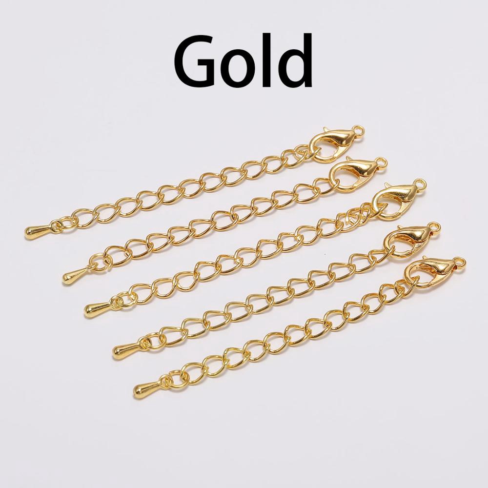 20pcs/lot 50 70mm Rantai ekstensi konektor kalung gelang DIY