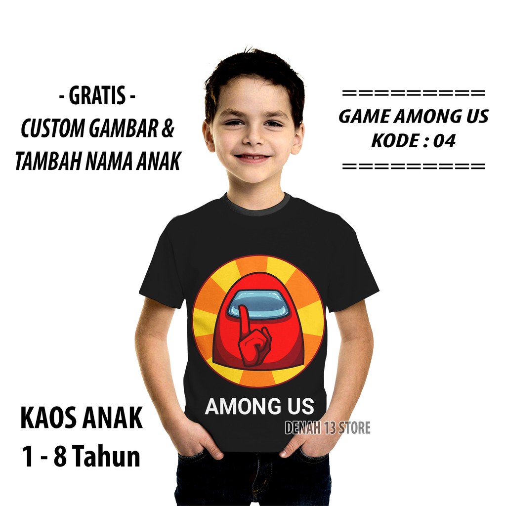 Kaos Baju Anak Among Us Impostor