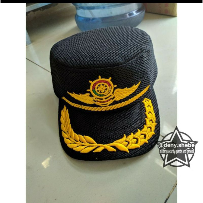 TOPI KOMANDO POL PP HITAM