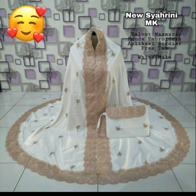 Mukena Syahrini bahan Sutra Velvet