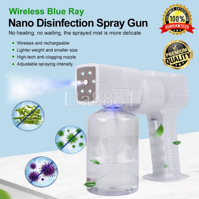 BEAUTYMAXX-HAIR NANO GUN/Nano Spray Gun/Nano Spray/Blue Light Nano Steam Spray/Nano Disinfektant Spray Gun Wireless