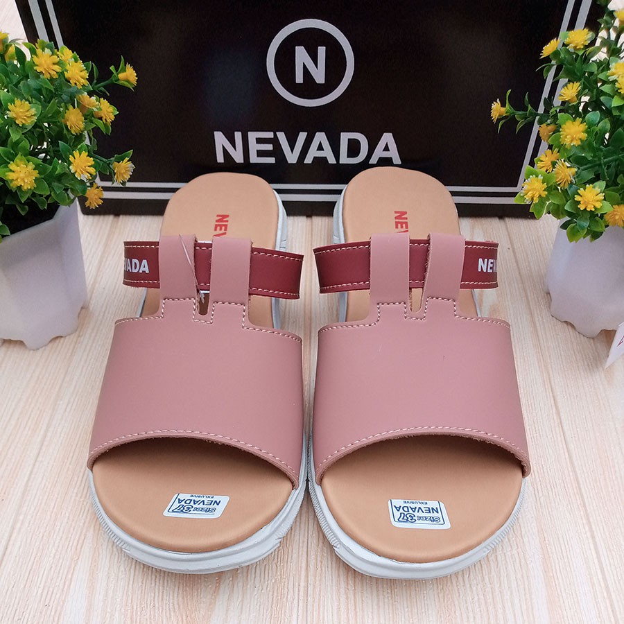 PROMO 4.4 MEGA SALE !! SANDAL WANITA DEWASA SLOP NEVADA NYAMAN DIPAKAI / SAKIPO