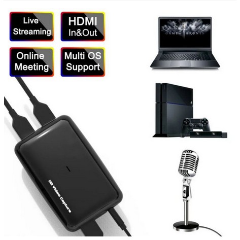 USB 3.0 HDMI Capture 2P + mic EZCap 301Game capture and Vidio Live Streaming mirip Elgato