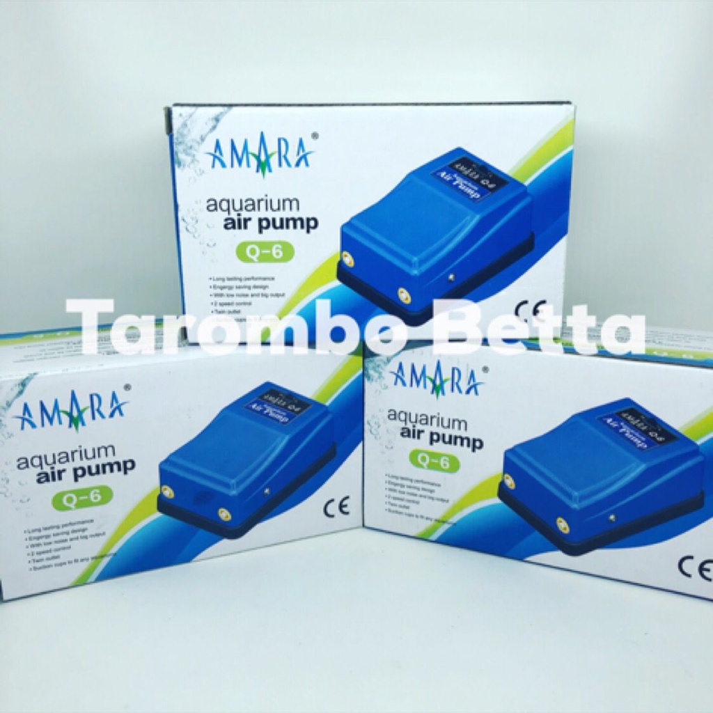 AMARA Q6 - Mesin Aerator 2 Dua Lubang Q 6 Pompa Gelembung Udara Air