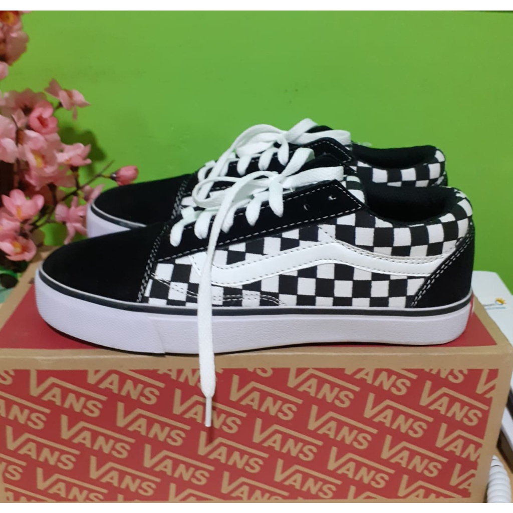 sepatu Vans__ old skool Fetino sepatu kasual pria wanita // Autentik Fans