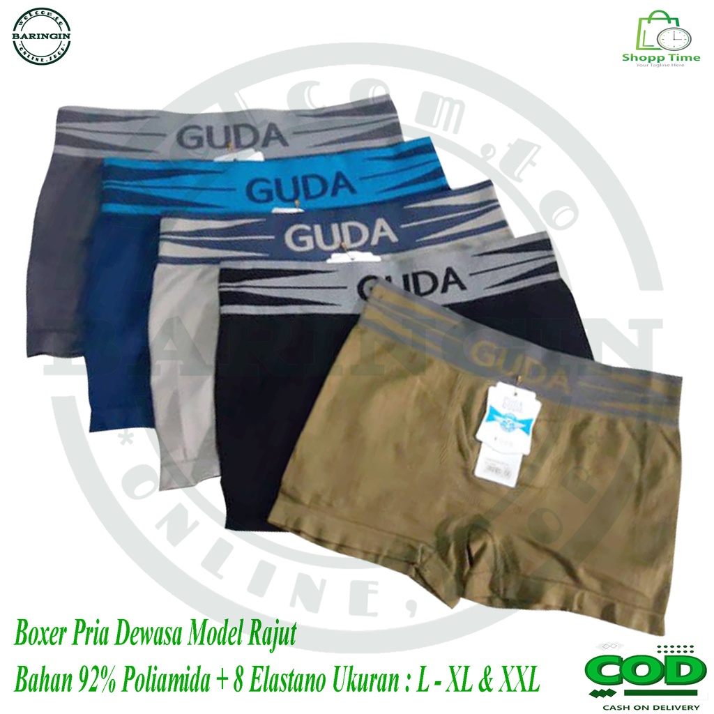 ISI 6 PCS Boxer pria dewasa-boxer laki-laki dewasa-pakaian dalam pria-celana dalam pria size jumbo