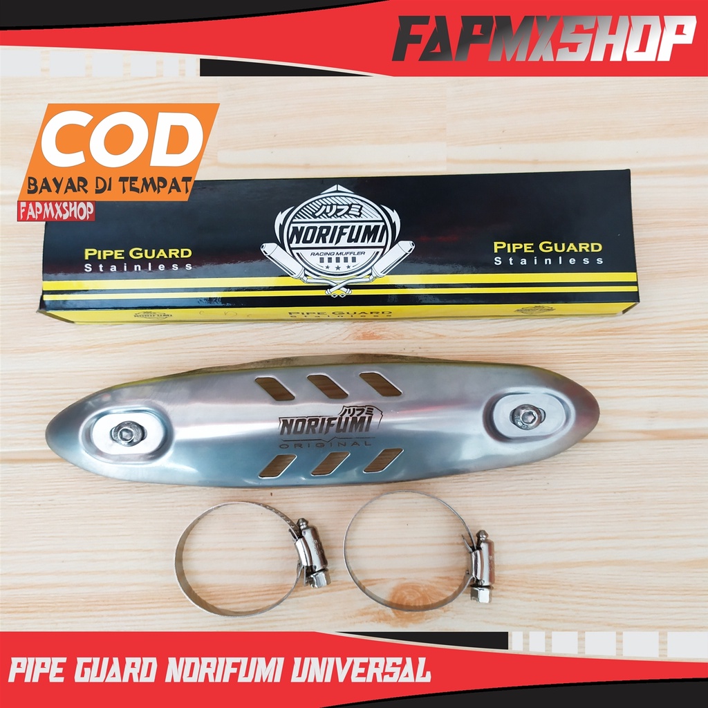 Pipe Guard Norifumi Original Pelindung Selongsong Knalpot KLX CRF KTM Trabas Grasstrack Enduro