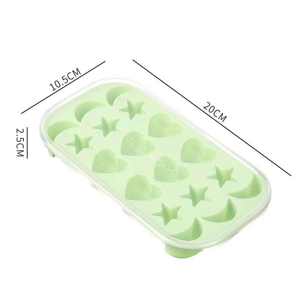 [Elegan] Ice Cube Tray Silicone Non-Stick Rumah Bar Pesta Dessert Cetakan Kulkas Es Krim Cetakan Ice Cube Maker Mold