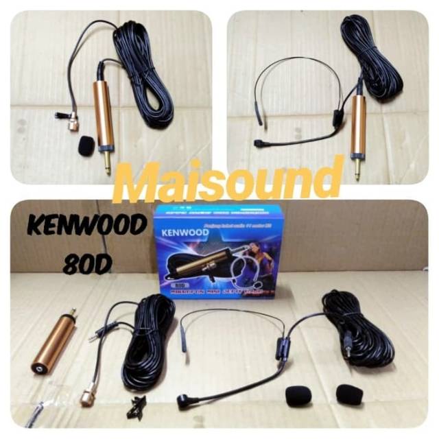 MIC KENWOOD 80D MICROPHONE KABEL 80 D BUAT PENGAJIAN SHOLAT IMAM
