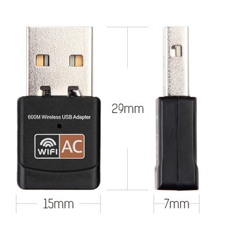 Usb Wifi Dual Band AC600 Mini Wifi Dual Adapter Dongle