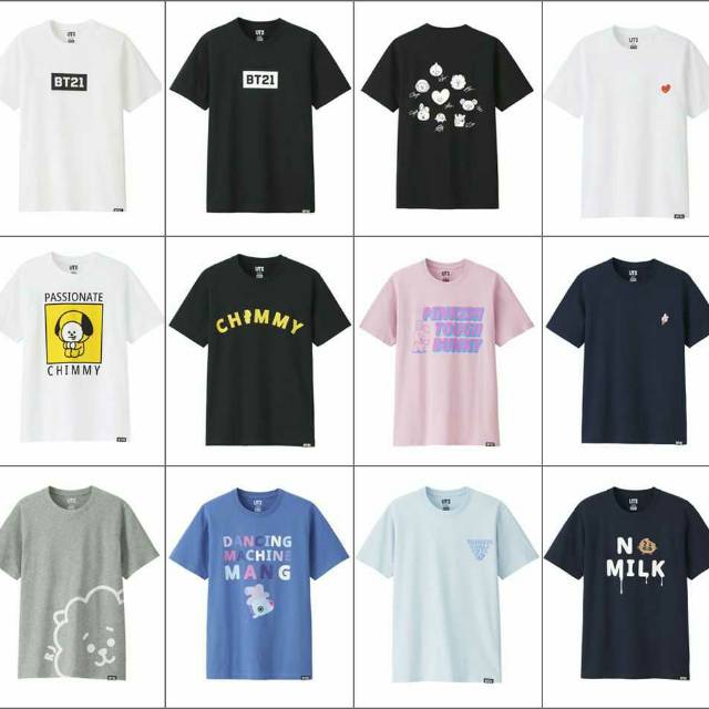 KAOS UNIQLO X BT21