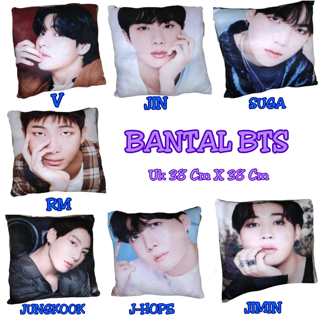 BANTAL BONEKA GAMBAR  BTS VIRALL OPPA KOREA