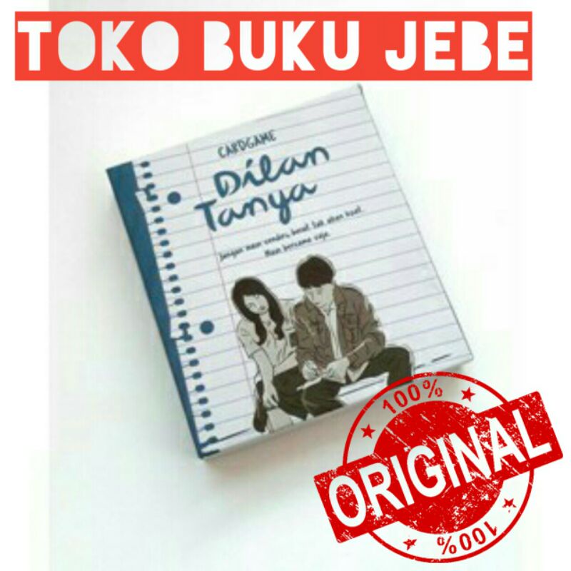 ORIGINAL Card Game Dilan Tanya - Pidi Baiq - KARTU GAME