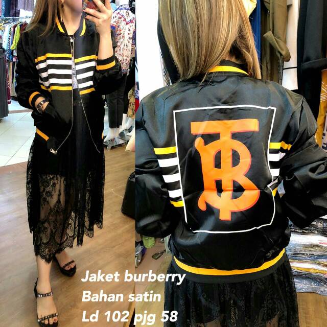 JAKET BRUNERRY BAHAN SATIN IMPROT