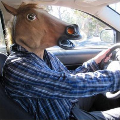 TOPENG KUDA - HORSE MASK- TOPENG KEPALA KUDA BAHAN LATEX