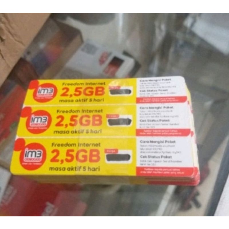 Vocer Indosat 2,5 Gb (Sumatera, Jambi, Lampung, Bengkulu)