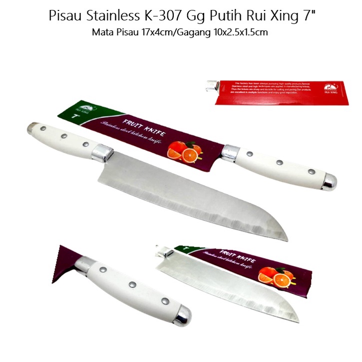 Pisau K-307/K-308 Gagang Putih Rui Xing