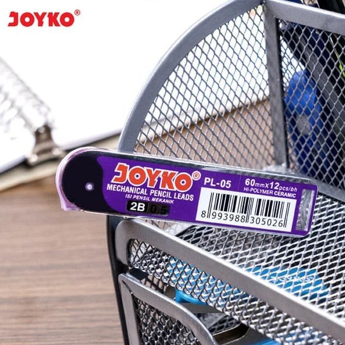 

><><><] Joyko Isi Pensil Mekanik PL-05 Pencil Lead 2B 0.5 mm PL05 Isi 12 Leads