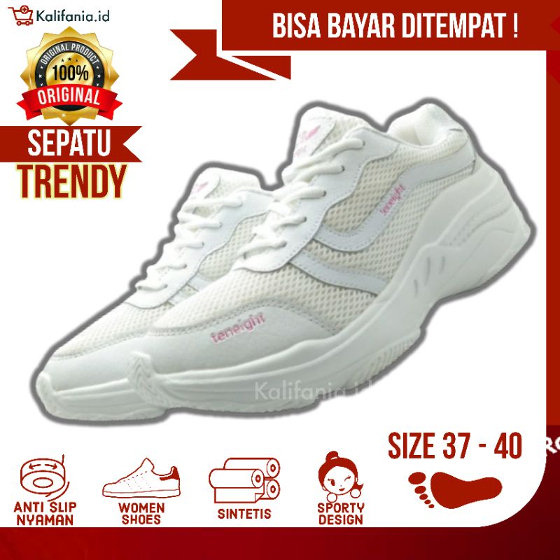 Sepatu Wanita Kasual Terbaru Trendy Kekinian Sneakers Cewek Sporty Original Branded