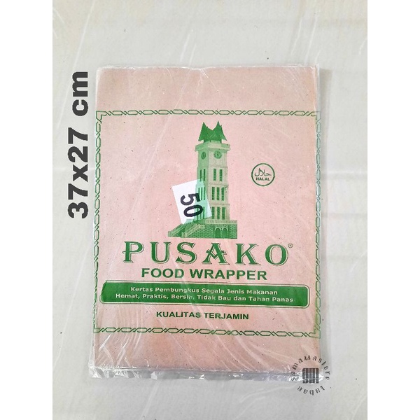 

KERTAS PEMBUNGKUS NASI || KERTAS MINYAK || FOOD WRAPPER ISI 50 LEMBAR