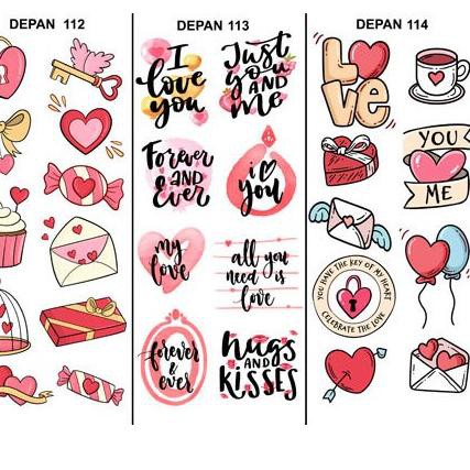 

BWW Edible Sticker / Sticker Makanan 109 - 126 ✰ ★★★★