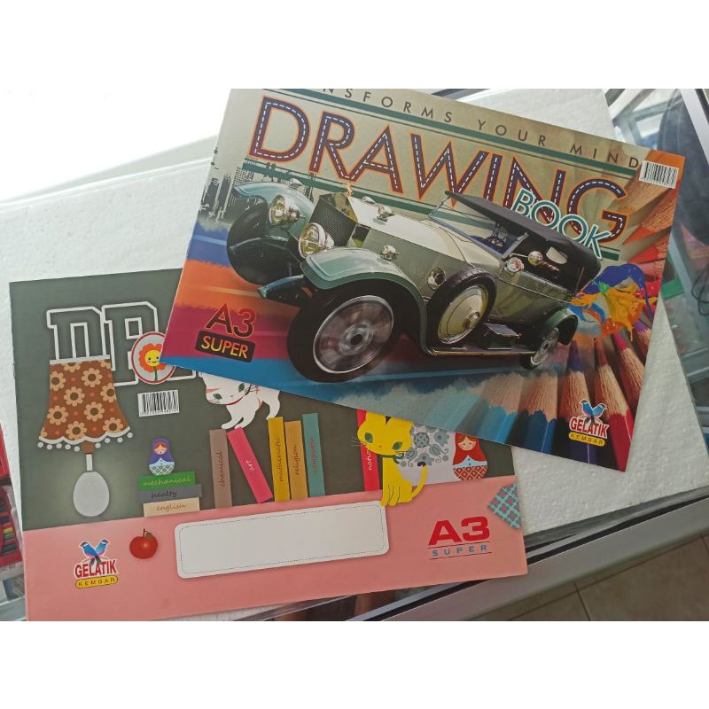 

buku gambar gelatik kembar A3 super