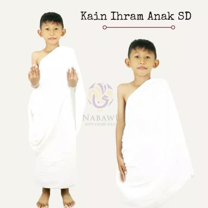 kain ihram anak laki laki SD / baju ihram anak laki laki