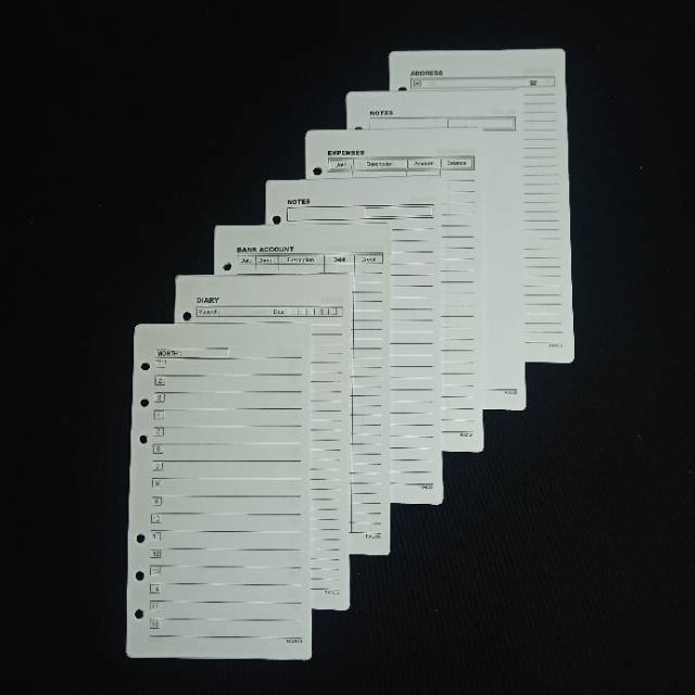 

Refill Rados Organizer Agenda A6 Isi Binder / Time Planner