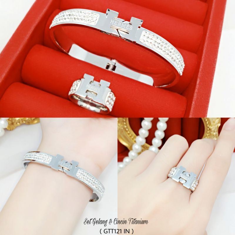 Gelang Dan Cincin Titanium Set GTT121 IN