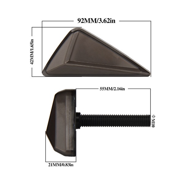 LAMPU SEN MOTOR LED DRL 2 WARNA SEIN TEMPEL SEGITIGA BESAR MODEL KC051