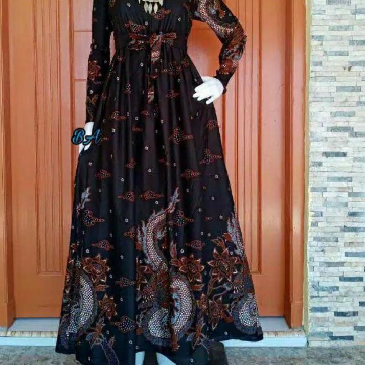 Lagi Tren.. gamis batik super jumbo ld140 ld150