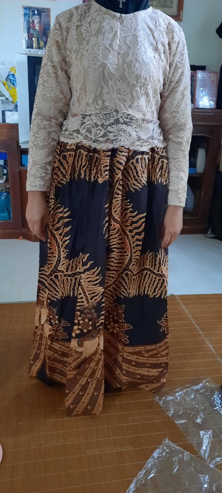 (ori -6 Varian Warna) Batik Couple Kartika 2495 Gamis  Modern Motif Kelabang - Bs059