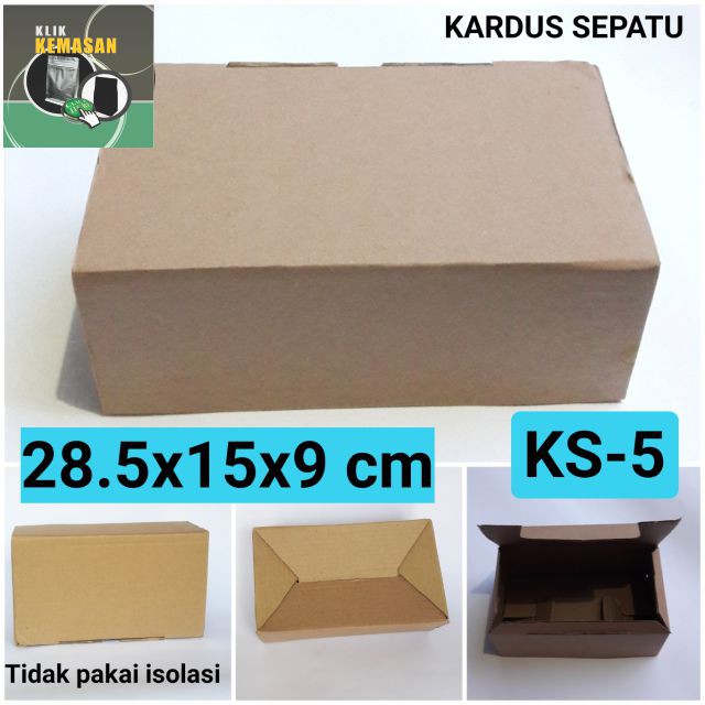 

KARDUS SEPATU 28,5X15X9/BOX KARDUS HP PACKING KOTAK DOS DUS BOX