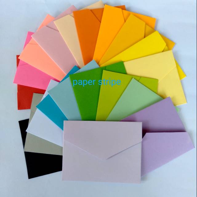 

amplop vintage warna warni mini 6x8cm spektra