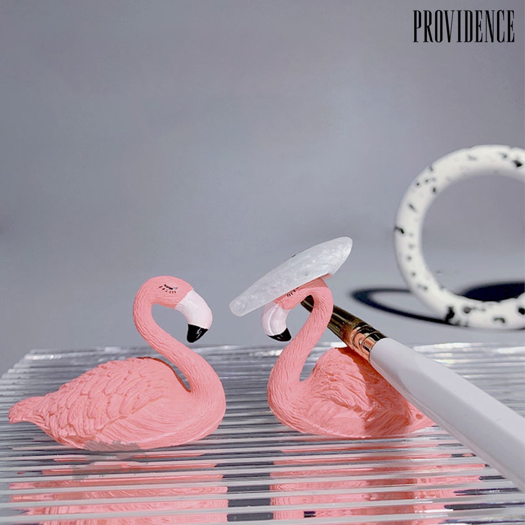 Providence Holder Kuku Palsu Motif Flamingo Untuk Latihan Nail Art / Manicure