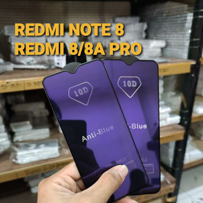 TEMPERED GLASS ANTI RADIASI / TG ANTI BLUE LIGHT FOR REDMI NOTE 8 REDMI 8A 8A PRO