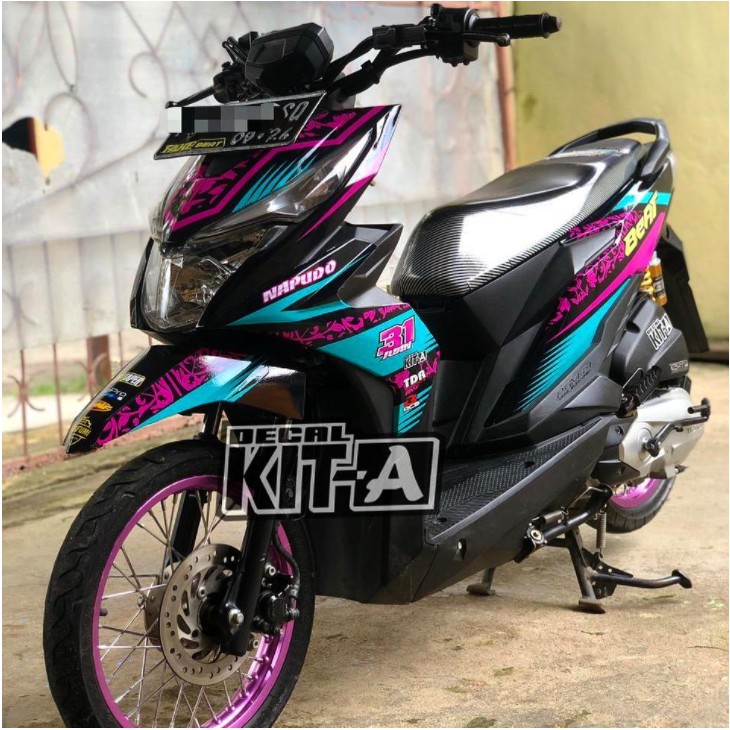 Decal Stiker Motor New Beat Esp Racing Roadrace Dekal Sticker Striping Full Body
