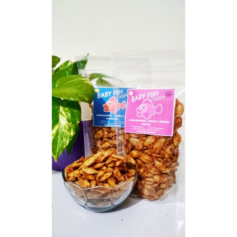 

BABY FISH CRISPY / BABY FISH IKAN CRISPY PEPETEK / IKAN PEPETEK CRISPY / KERIPIK IKAN PETEK 250GR