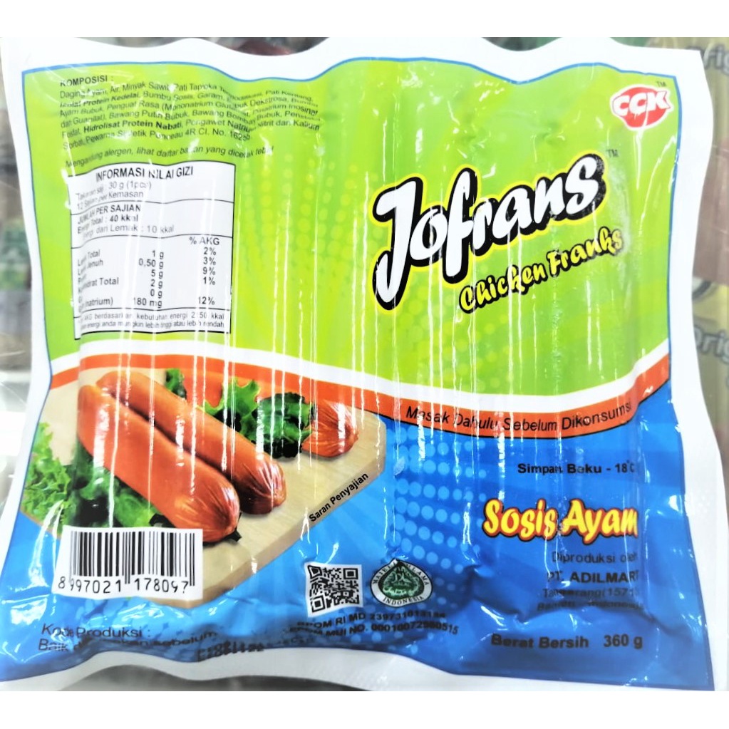 

Jofrans Sosis Ayam 360gr