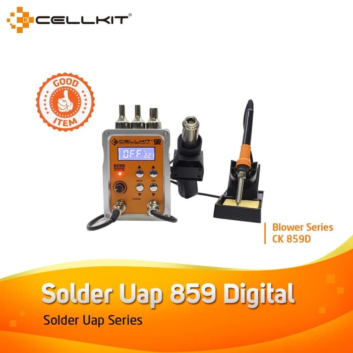 BLOWER - SOLDER UAP - HOT AIR GUN 2IN1 DIGITAL CELLKIT 859D